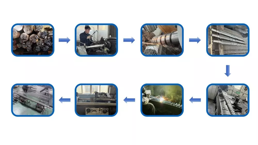 PE Conical Twin Screw Barrel